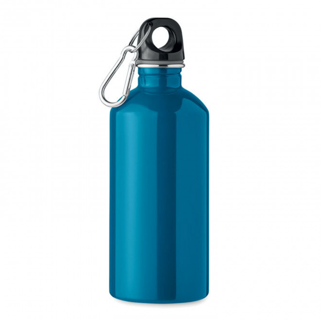 GOURDE EN ACIER RECYCLE 500ML PERSONNALISABLE 'AVEREST'  - turquoise