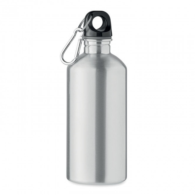 GOURDE EN ACIER RECYCLE 500ML PERSONNALISABLE 'AVEREST'  - argente mat
