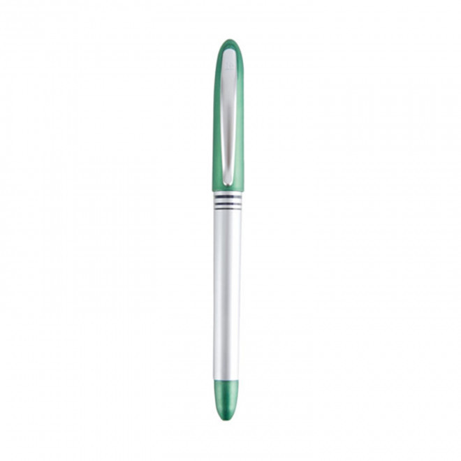 STYLO ROLLER PERSONNALISABLE MINE BLEUE 'OLDI' - vert
