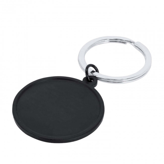 PORTE CLE EN ALUMINIUM COLORE PERSONNALISABLE 'SHANO' - argenté