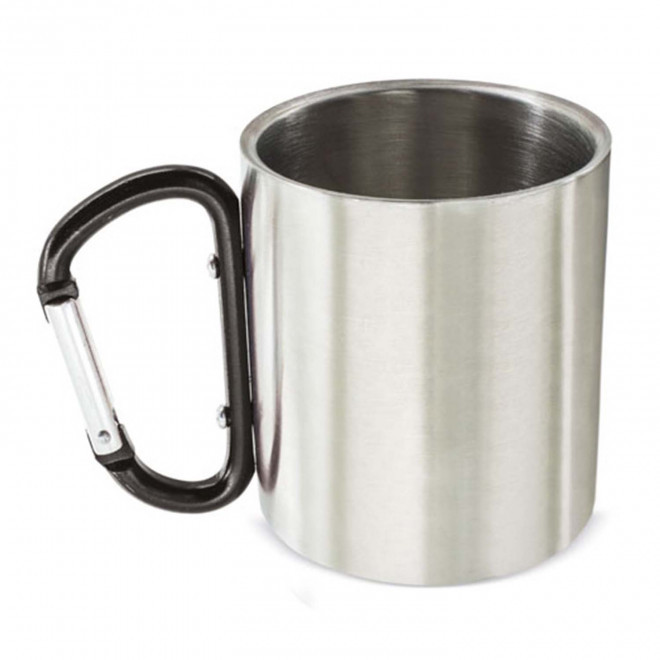 MUG EN INOX 175ML PERSONNALISABLE 'MACKENZIE MINI' - noir
