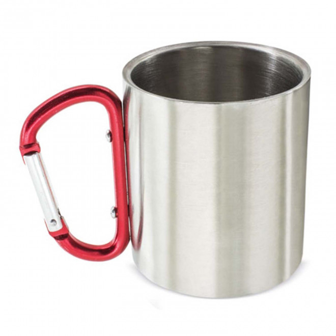 MUG EN INOX 175ML PERSONNALISABLE 'MACKENZIE MINI' - rouge