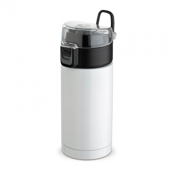 MUG ISOTHERME ETANCHE 330ML PERSONNALISABLE 'TOPEN' - blanc