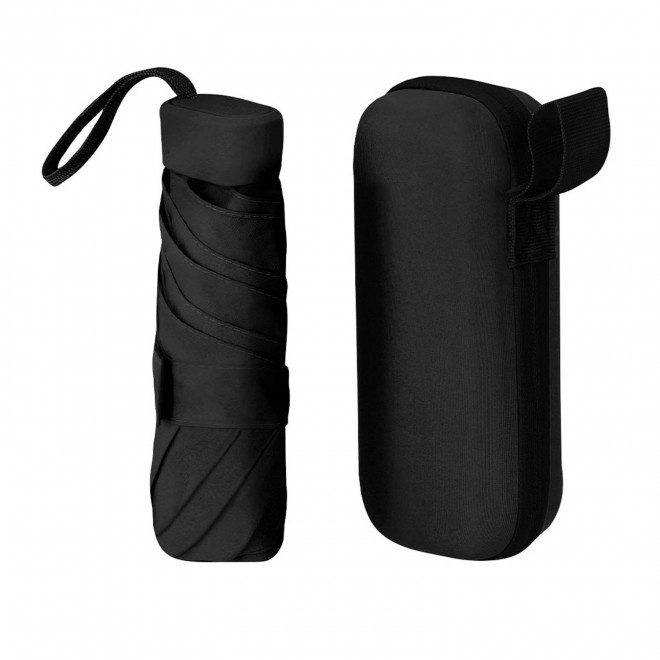 PARAPLUIE AVEC ETUI PERSONNALISABLE 'STAIRY' - noir
