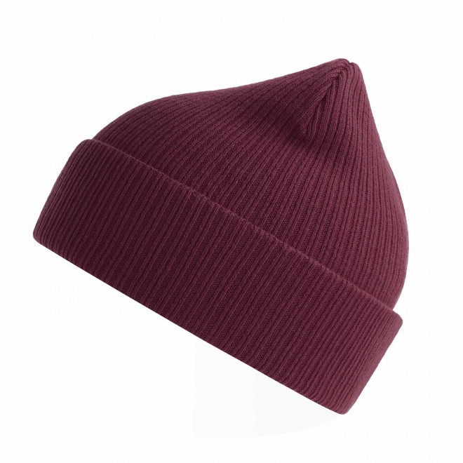 BONNET COTON BIO PERSONNALISE 'NELSON' - bordeaux