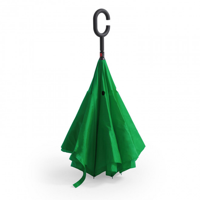 PARAPLUIE PERSONNALISABLE REVERSIBLE AVEC CROCHET 'STARBAN - vert