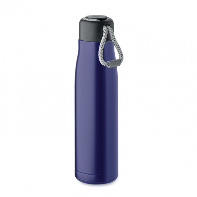 BOUTEILLE ISOTHERME PERSONNALISEE RECYCLE 500ML 'MOSS' - bleu royal