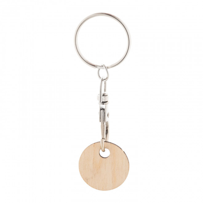 PORTE CLE JETON BOIS PERSONNALISE 'BEAVER EUROPE' - bois