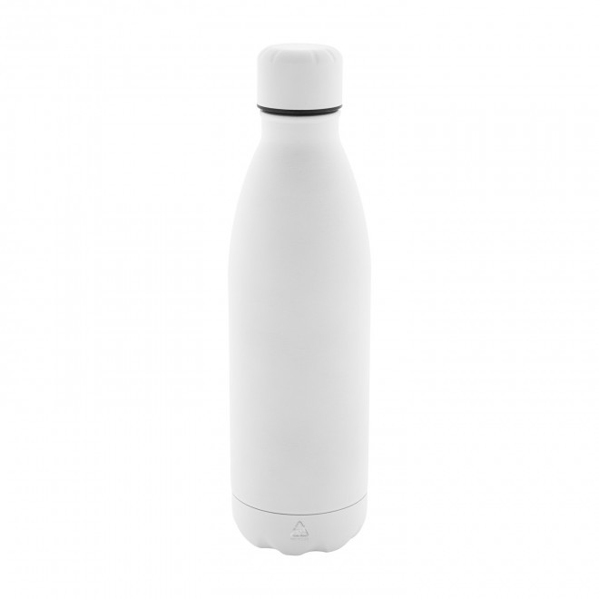 BOUTEILLE ACIER RECYCLE 790ML PERSONNALISABLE 'BROLO' - blanc