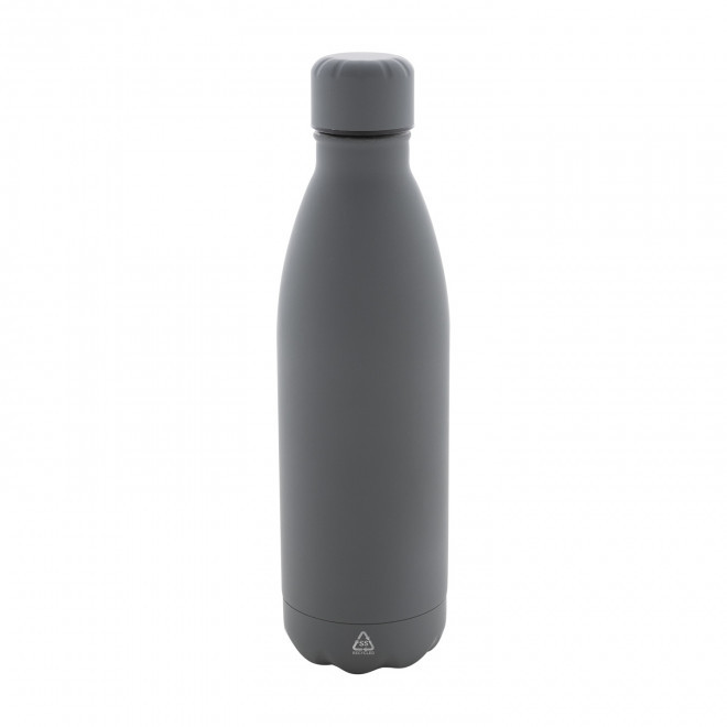 BOUTEILLE ACIER RECYCLE 790ML PERSONNALISABLE 'BROLO' - gris foncé