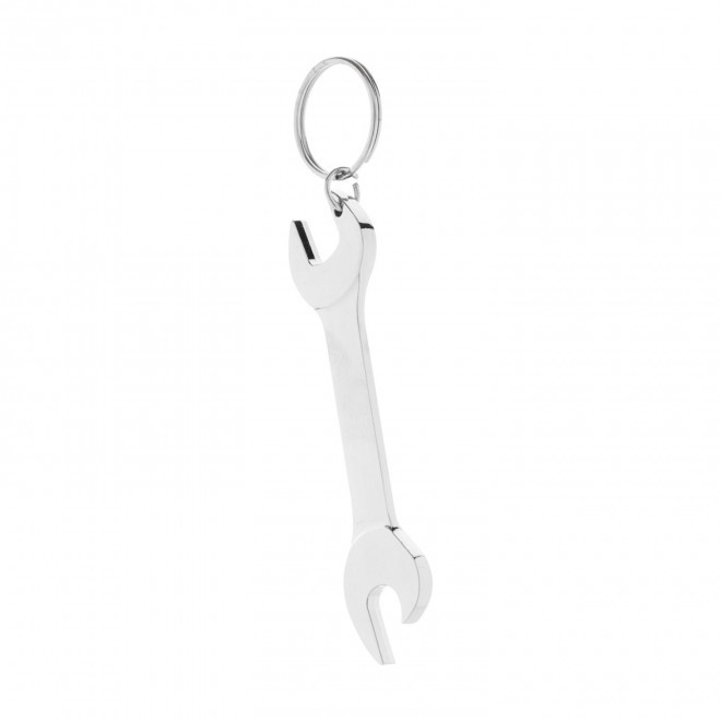 PORTE-CLES PERSONNALISE EN METAL ' METALO CLE' - argenté