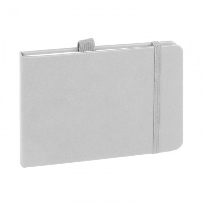 BLOC-NOTES EN PU PERSONNALISABLE 'TOMO' - blanc