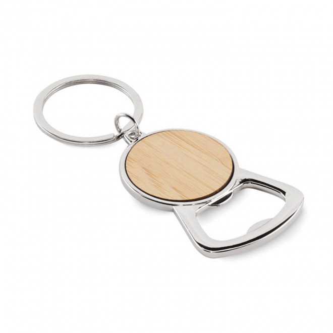 PORTE-CLES DECAPSULEUR PERSONNALISE 'CASAWOOD DECAPS' - bambou
