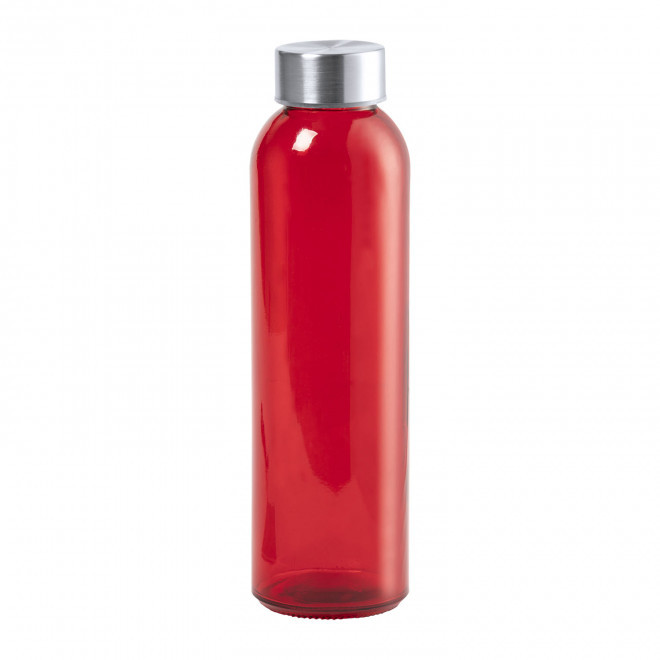 BOUTEILLE EN VERRE PERSONNALISABLE 'BOCA GLASS COLOR' - rouge
