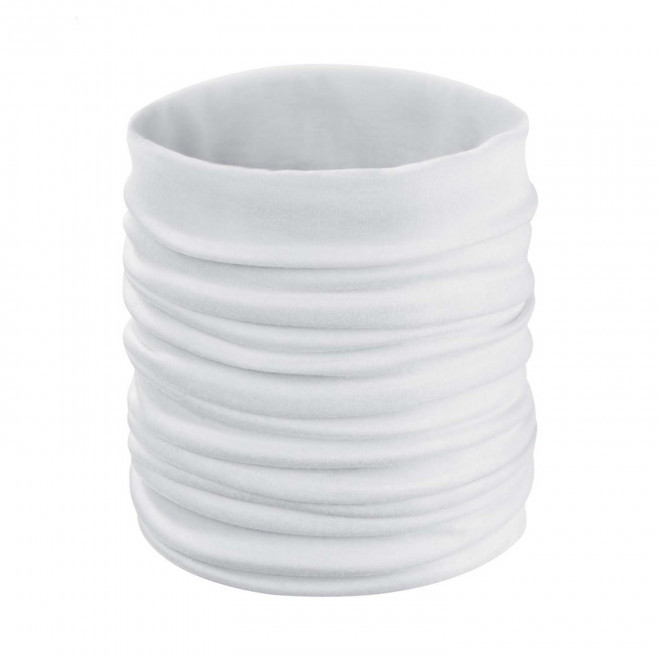 FOULARD TUBE MULTIFONCTION PERSONNALISABLE 'MADY' - blanc