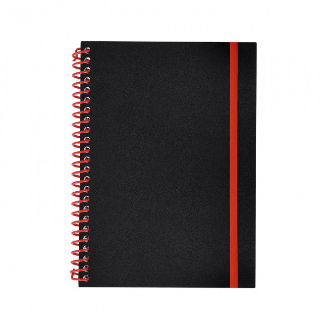 CARNET SPIRALE PERSONNALISABLE 'BILBA' - rouge