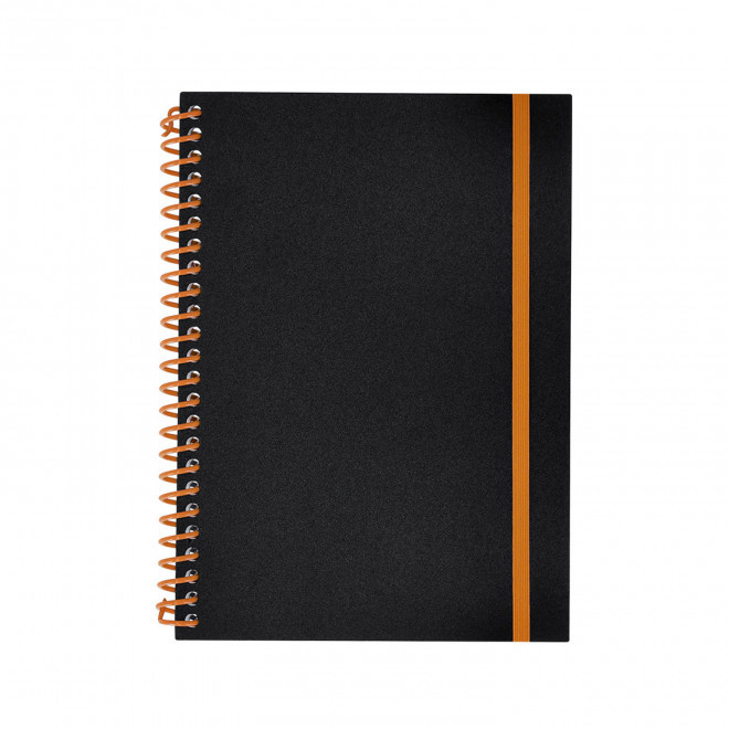 CARNET SPIRALE PERSONNALISABLE 'BILBA' - orange