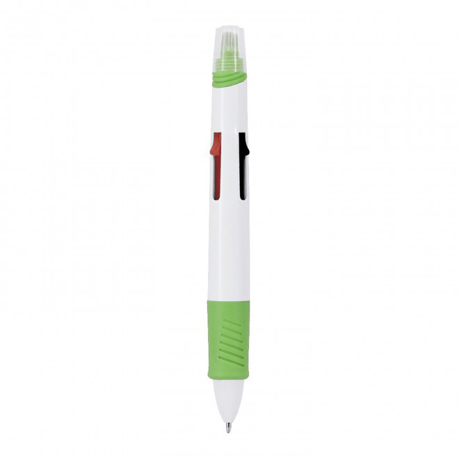STYLO 4 COULEURS PERSONNALISE 'FLOW' - vert