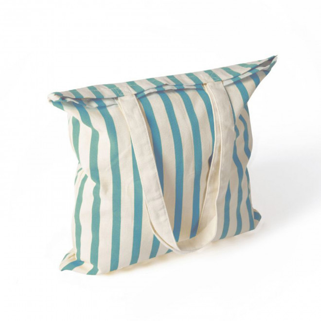 SAC COTON RECYCLE RAYE PERSONNALISABLE 'CALLI' - bleu