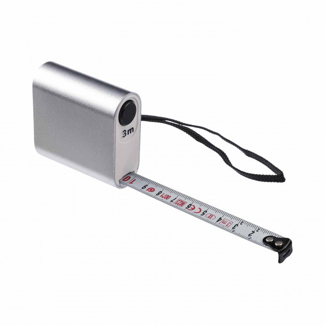 METRE RUBAN PERSONNALISE ALU 3 M 'TOLO' - argente