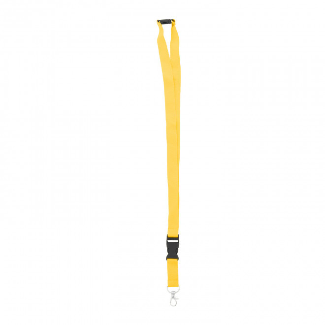 TOUR DE COU PERSONNALISE EN RPET 'FORTUNA RPET' - jaune