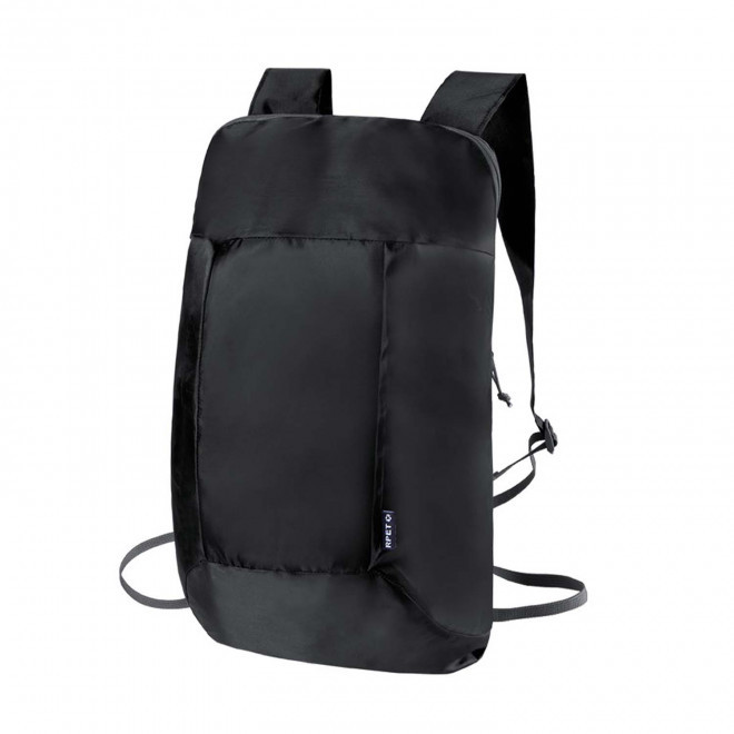 SAC A DOS PLIABLE PERSONNALISABLE 'SIGNI RPET' - noir