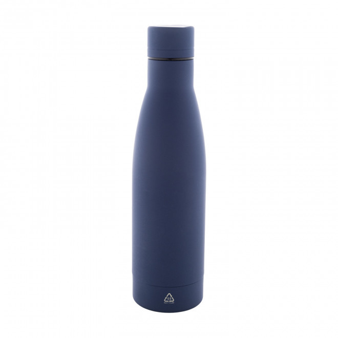 BOUTEILLE PERSONNALISABLE ACIER RECYCLE 750ML 'BROLO' - bleu foncé
