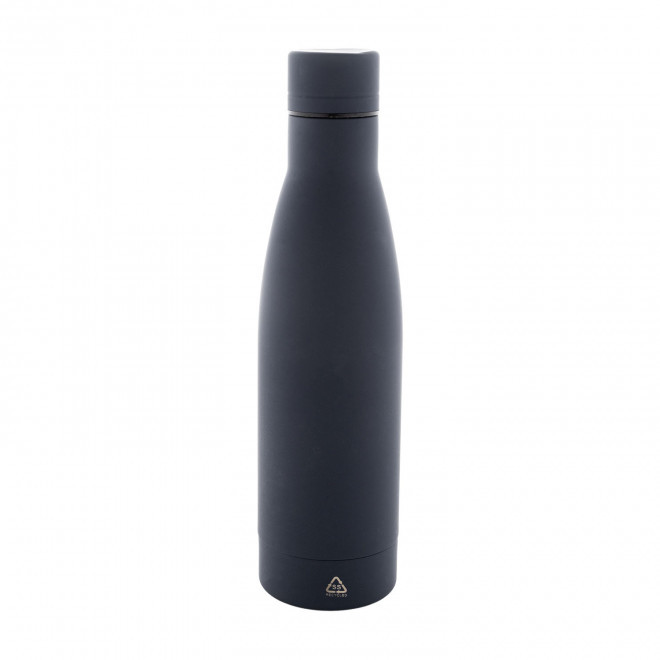BOUTEILLE PERSONNALISABLE ACIER RECYCLE 750ML 'BROLO' - gris foncé