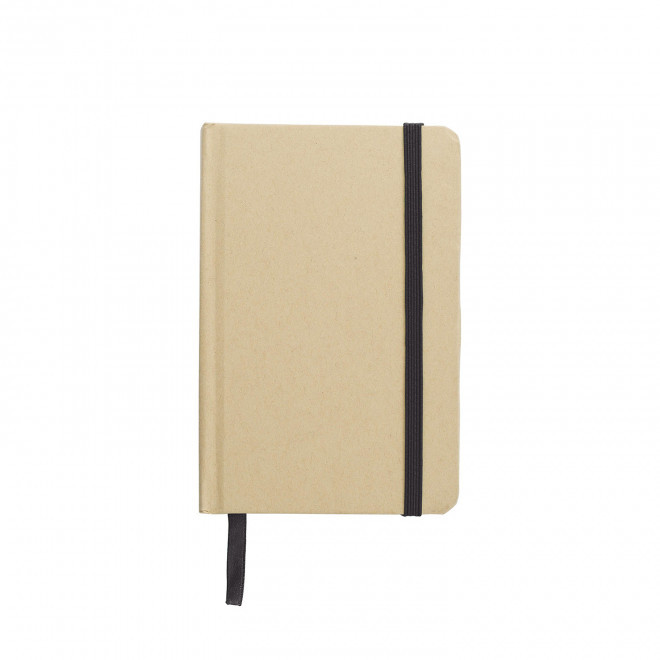 CARNET RECYCLE A6 LIGNE PERSONNALISABLE 'HORUS' - noir