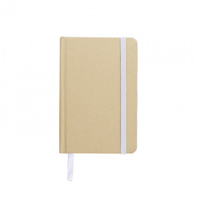 CARNET RECYCLE A6 LIGNE PERSONNALISABLE 'HORUS' - blanc