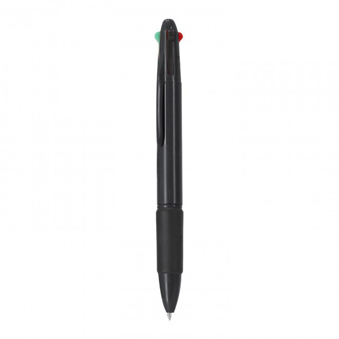 STYLO 4 COULEURS PERSONNALISE 'TERAMI' - noir