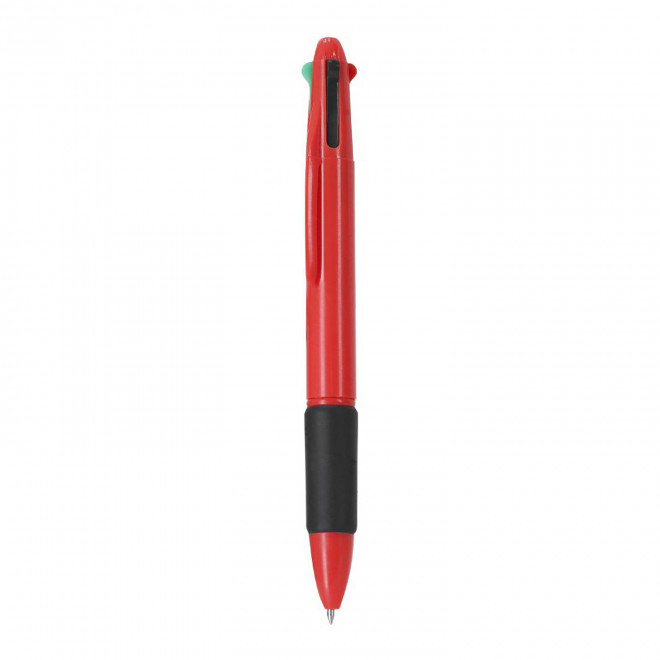 STYLO 4 COULEURS PERSONNALISE 'TERAMI' - rouge