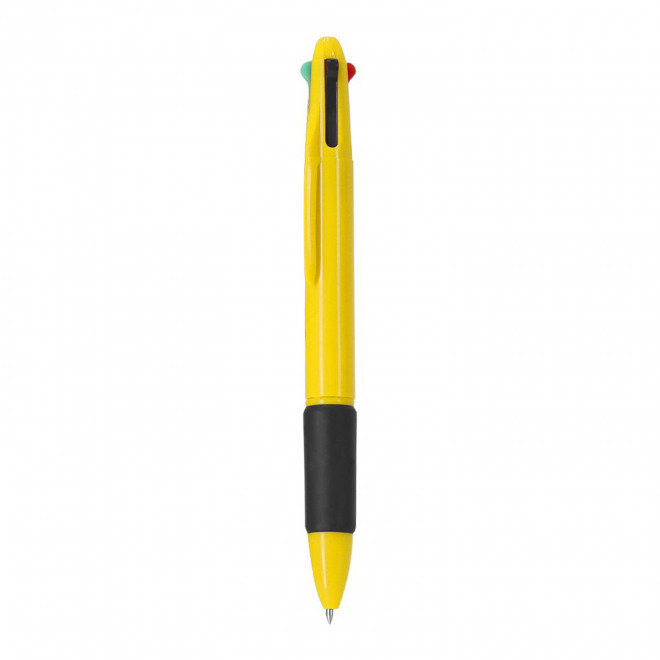 STYLO 4 COULEURS PERSONNALISE 'TERAMI' - jaune