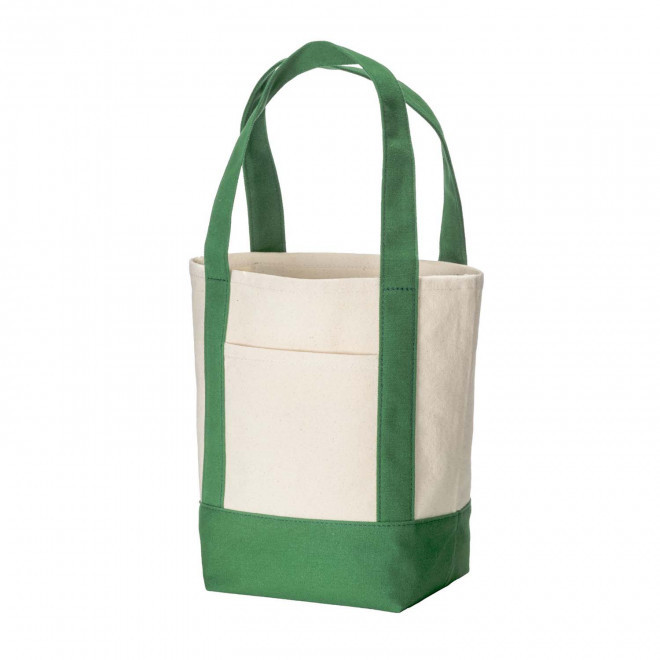 MINI CABAS COTON RECYCLE PERSONNALISE 'SUMMON MINI' - vert