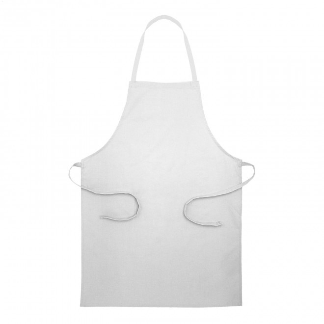 TABLIER SANS POCHE PERSONNALISE 'CUISTO RECYCLE' - blanc