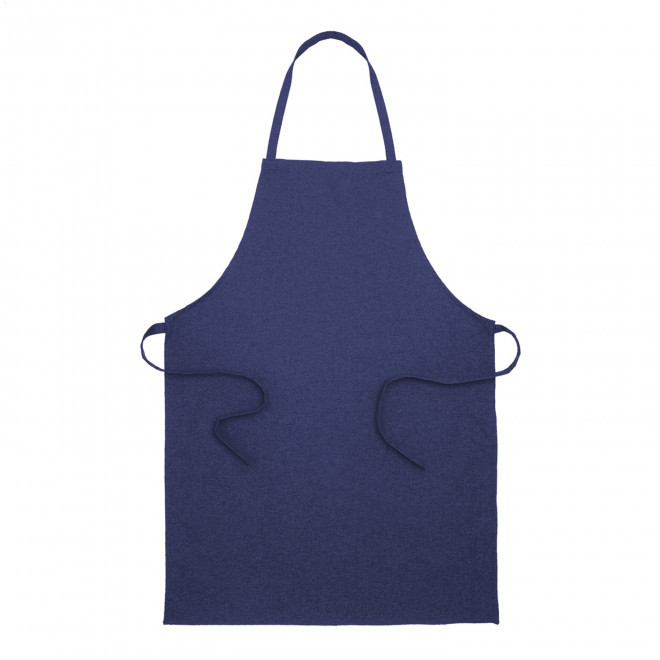 TABLIER SANS POCHE PERSONNALISE 'CUISTO RECYCLE' - bleu marine