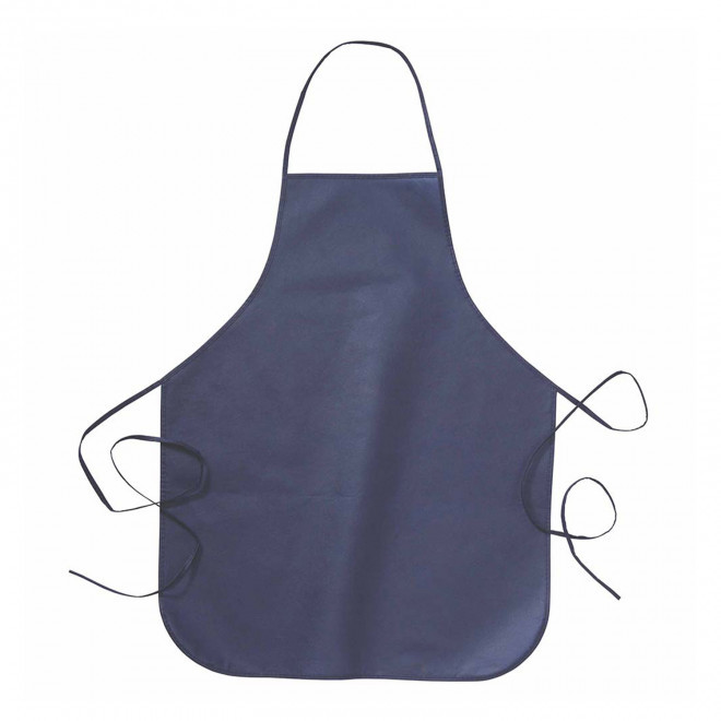 TABLIER SANS POCHE NON TISSE PERSONNALISE 'VAKITA' - bleu