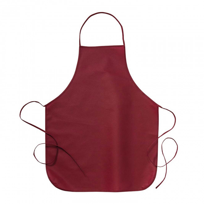 TABLIER SANS POCHE NON TISSE PERSONNALISE 'VAKITA' - rouge