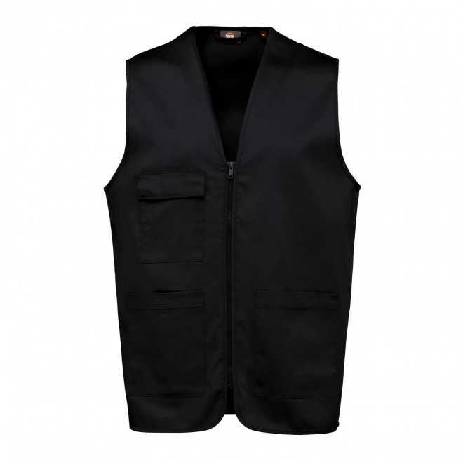 GILET DE TRAVAIL MIXTE PERSONNALISE 'PRACTO' - noir