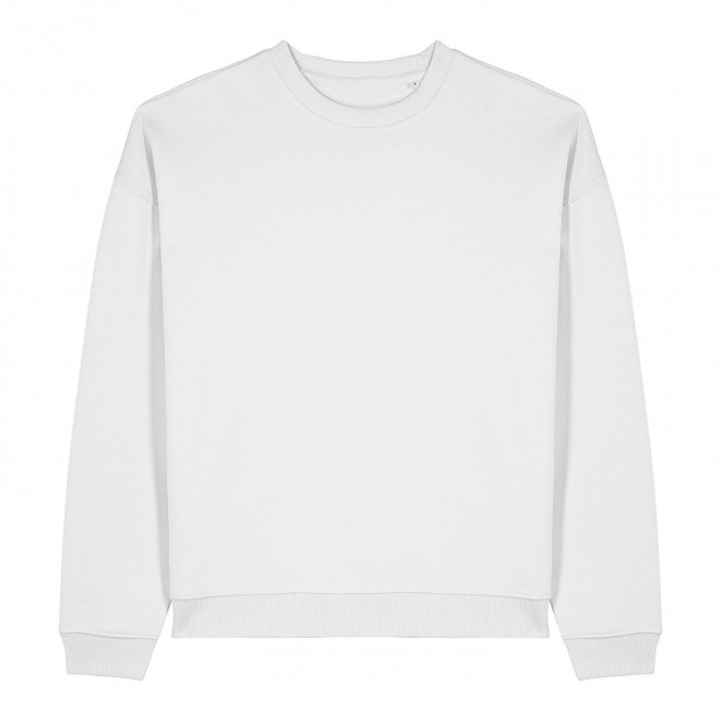 SWEAT SHIRT MIXTE OVERSIZE PERSONNALISE 'RADDER 2.0' - blanc
