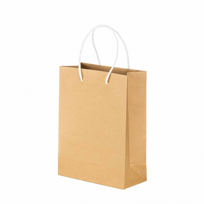 SAC CADEAU EN PAPIER  PERSONNALISABLE 'MOULAM' - blanc