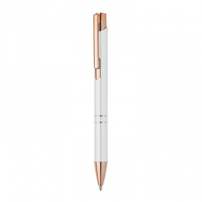 STYLO PUBLICITAIRE EN METAL 'OLEG ROSY' - blanc