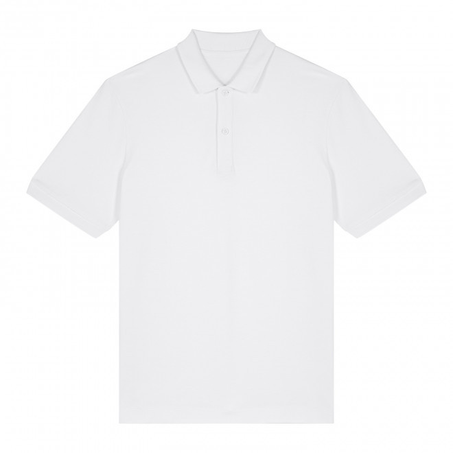 POLO MIXTE BLANC/NATUREL PERSONNALISABLE 'PREPSTER 2.0' - blanc