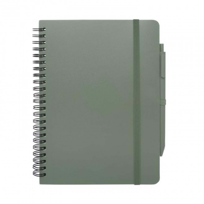 CARNET A5 PERSONNALISE AVEC STYLO ' BIG SEA'  - vert