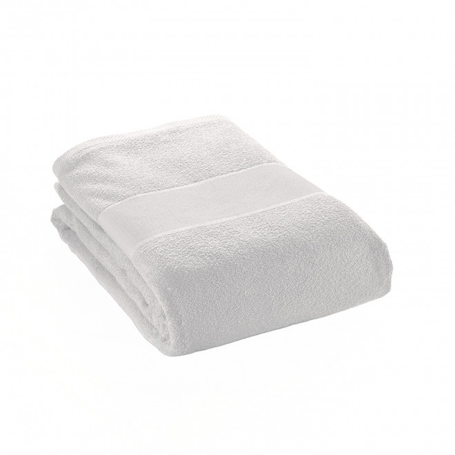 SERVIETTE EPONGE PERSONNALISEE 'LIBERON 30X50 BLANC' - blanc