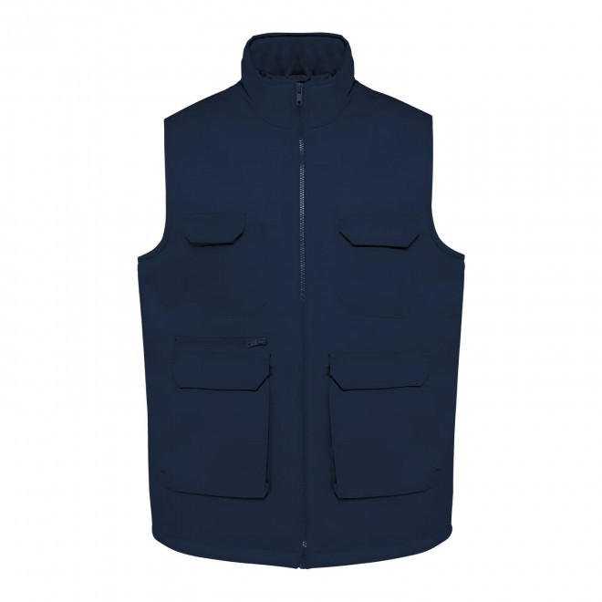 GILET MULTIPOCHES MIXTE PERSONNALISE 'HARDICA' - bleu marine