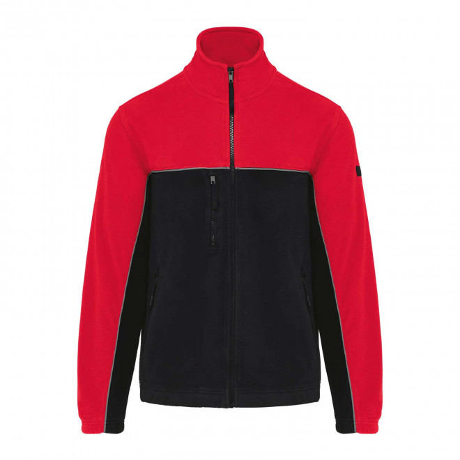 BODYWARER POLAIRE MIXTE PERSONNALISE 'WORKSHARP' - noir/rouge