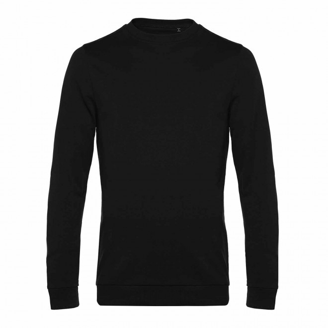 SWEAT COL ROND HOMME PERSONNALISABLE 'TERRY' - noir