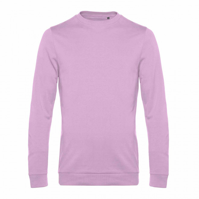 SWEAT COL ROND HOMME PERSONNALISABLE 'TERRY' - rose