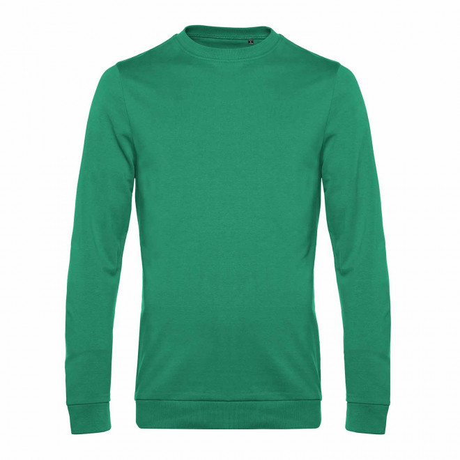 SWEAT COL ROND HOMME PERSONNALISABLE 'TERRY' - vert forêt